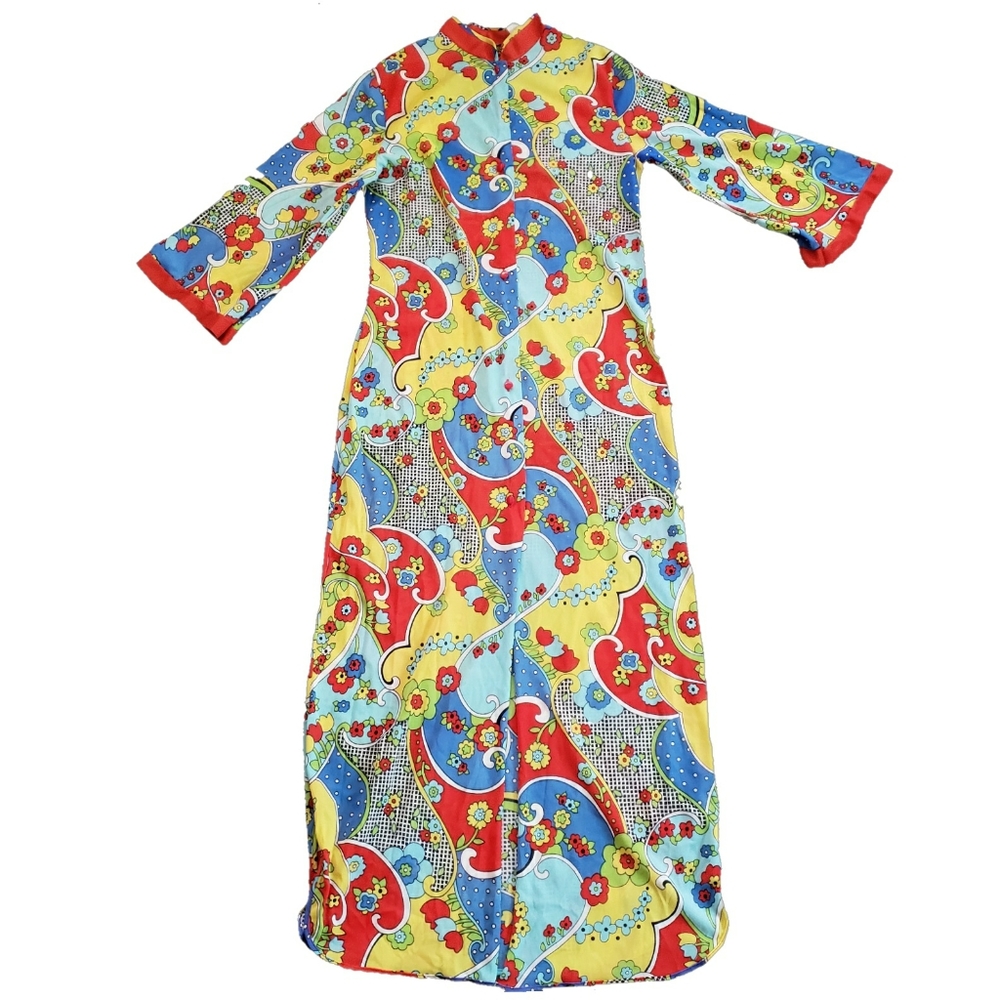 Vtg 60s Suzy Star Women's Size Sm Robe Paisley
